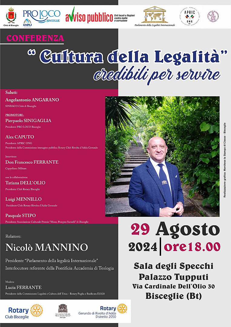 Cultura della legalità: credibili per servire