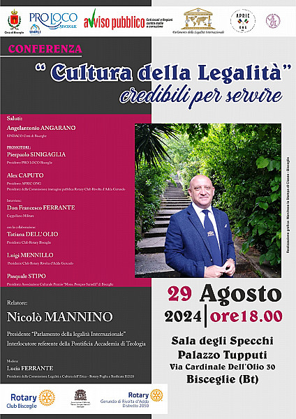 Cultura della legalità: credibili per servire