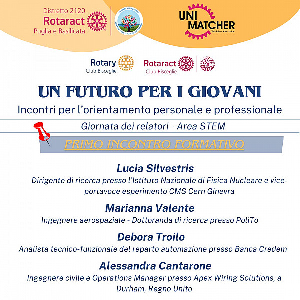 Primo incontro del percorso di orientamento universitario e professionale "Un futuro per i giovani"